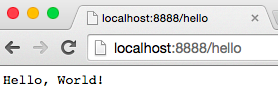 Browser "Hello, World!"